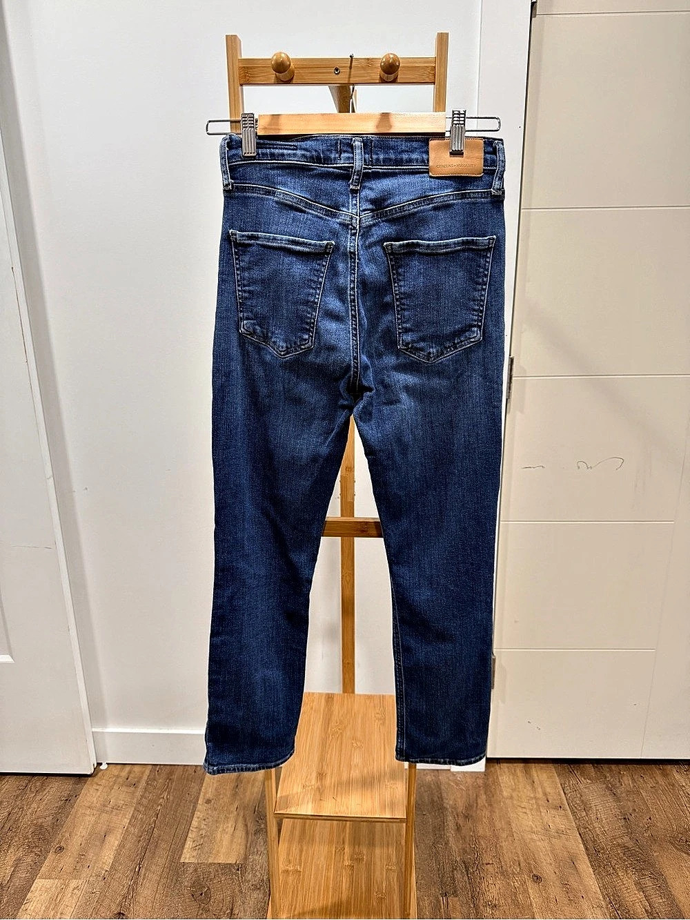 Citizens of Humanity Jolene High Rise Straight Crop Jeans Skinny Jeans Blue - Picture 2 of 10